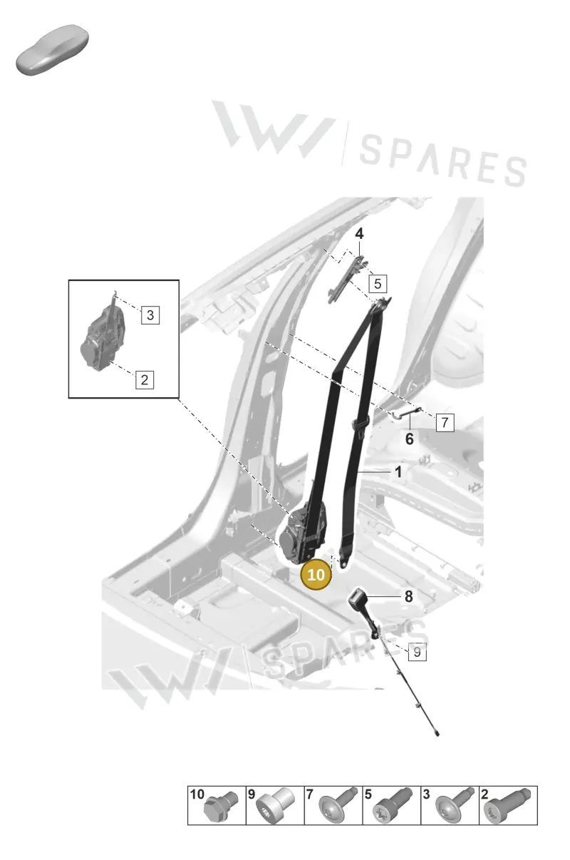 9A700791500 — Porsche Panamera (2020-2023) diagram p58812000, position 10