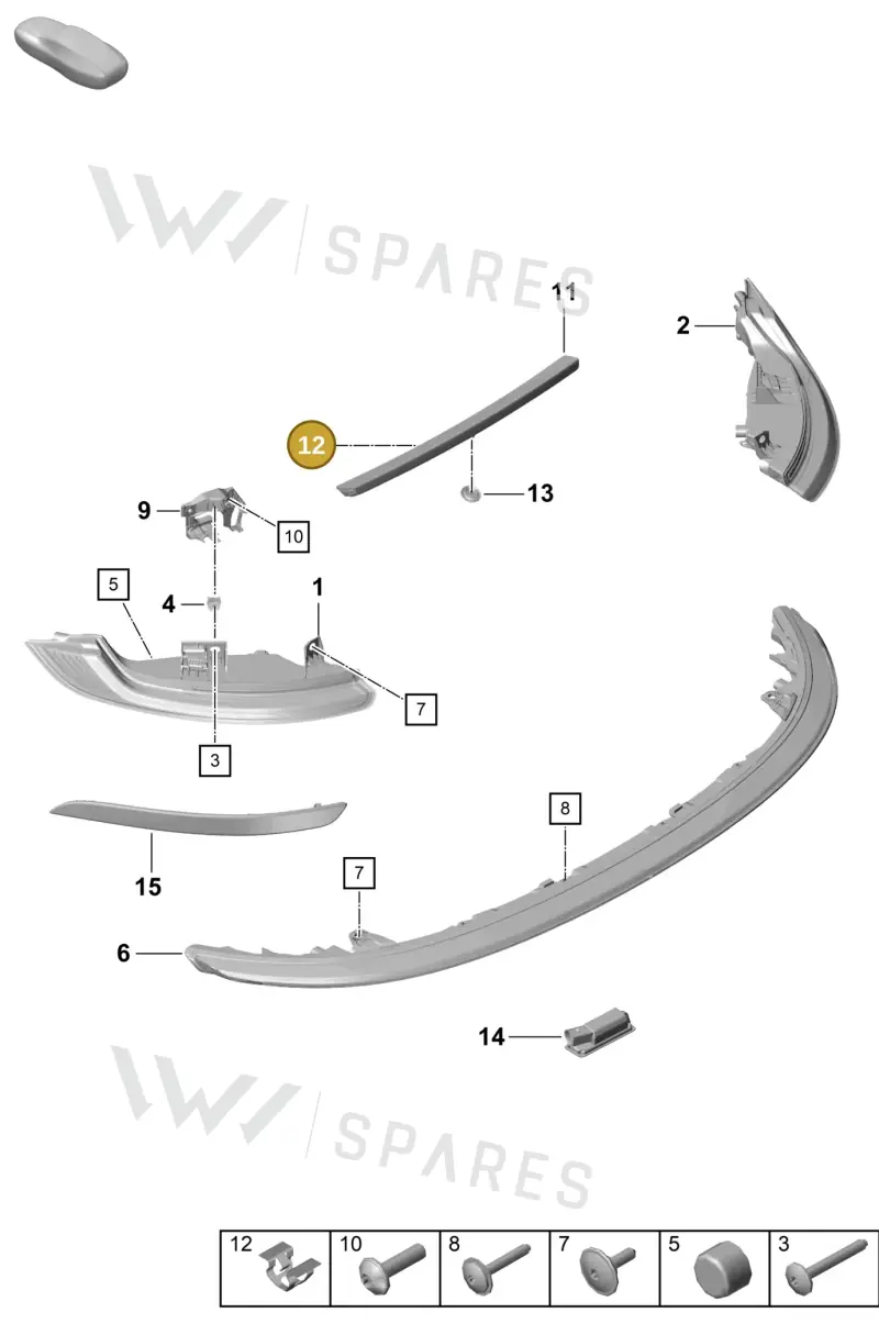 9A700803100 — Porsche 911 (2020-2022) diagram p57905050, position 12