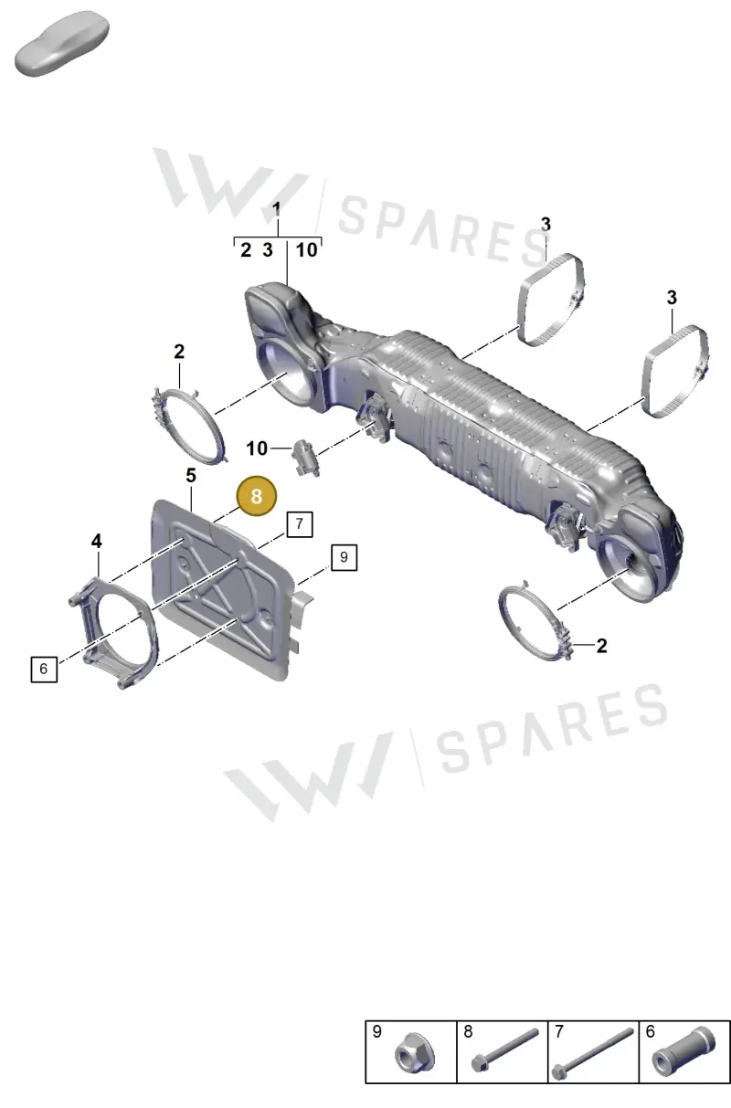 9A700830700 — Porsche 911 (2021-2022) diagram p59202300, position 8