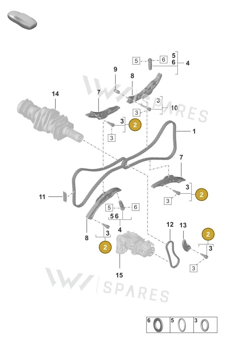 9A700836500 — Porsche 911 (2024-2025) diagram p53103110, position 2