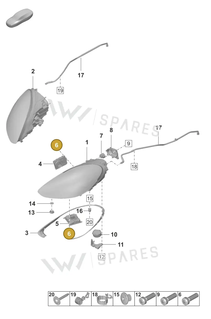 9A700839700 — Porsche Panamera (2020-2023) diagram p58905000, position 6