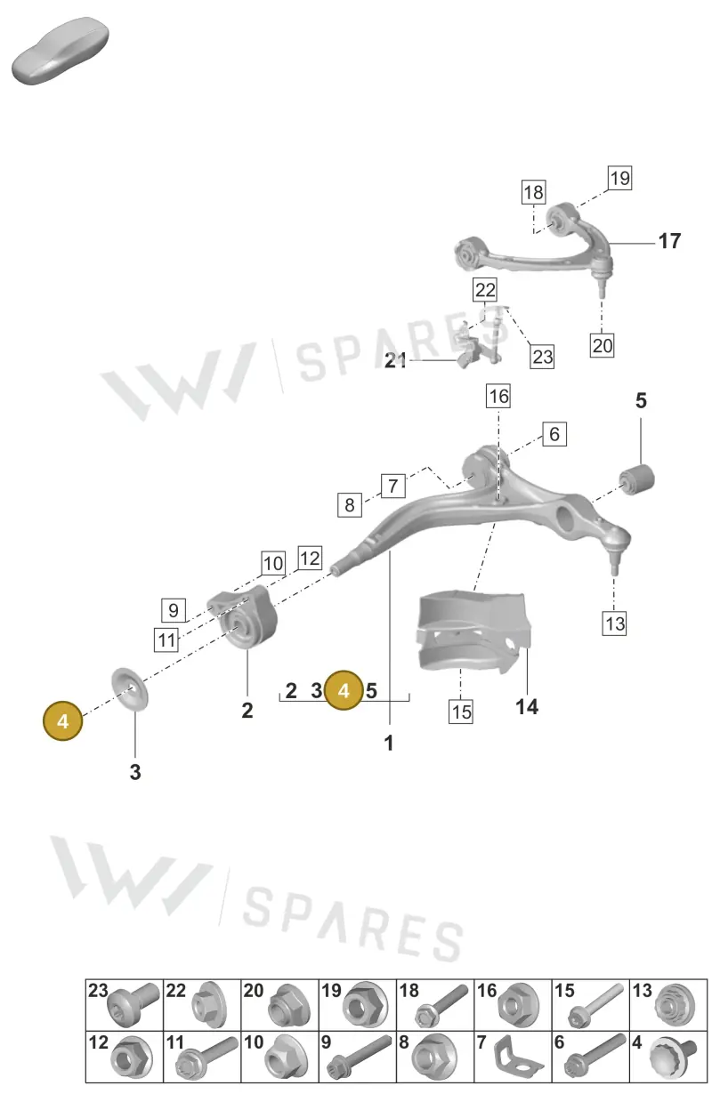 9A700842400 — Porsche Panamera (2023-2025) diagram p58401050, position 4