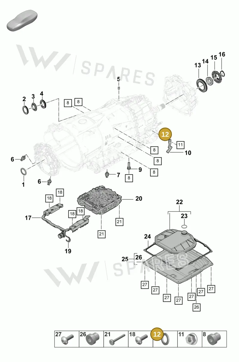 9A700851800 — Porsche Panamera (2023-2025) diagram p58320100, position 12