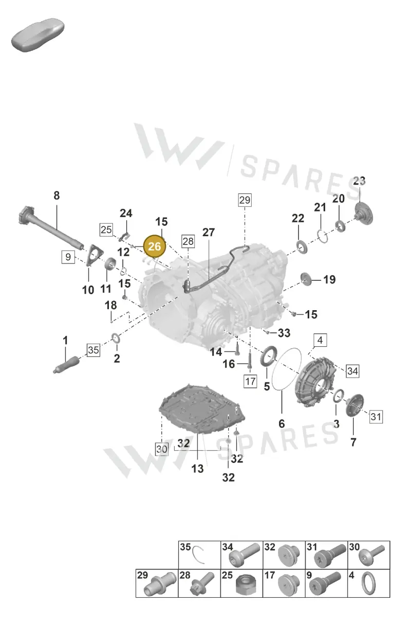 9A700851800 — Porsche 911 (2024-2025) diagram p53302100, position 26
