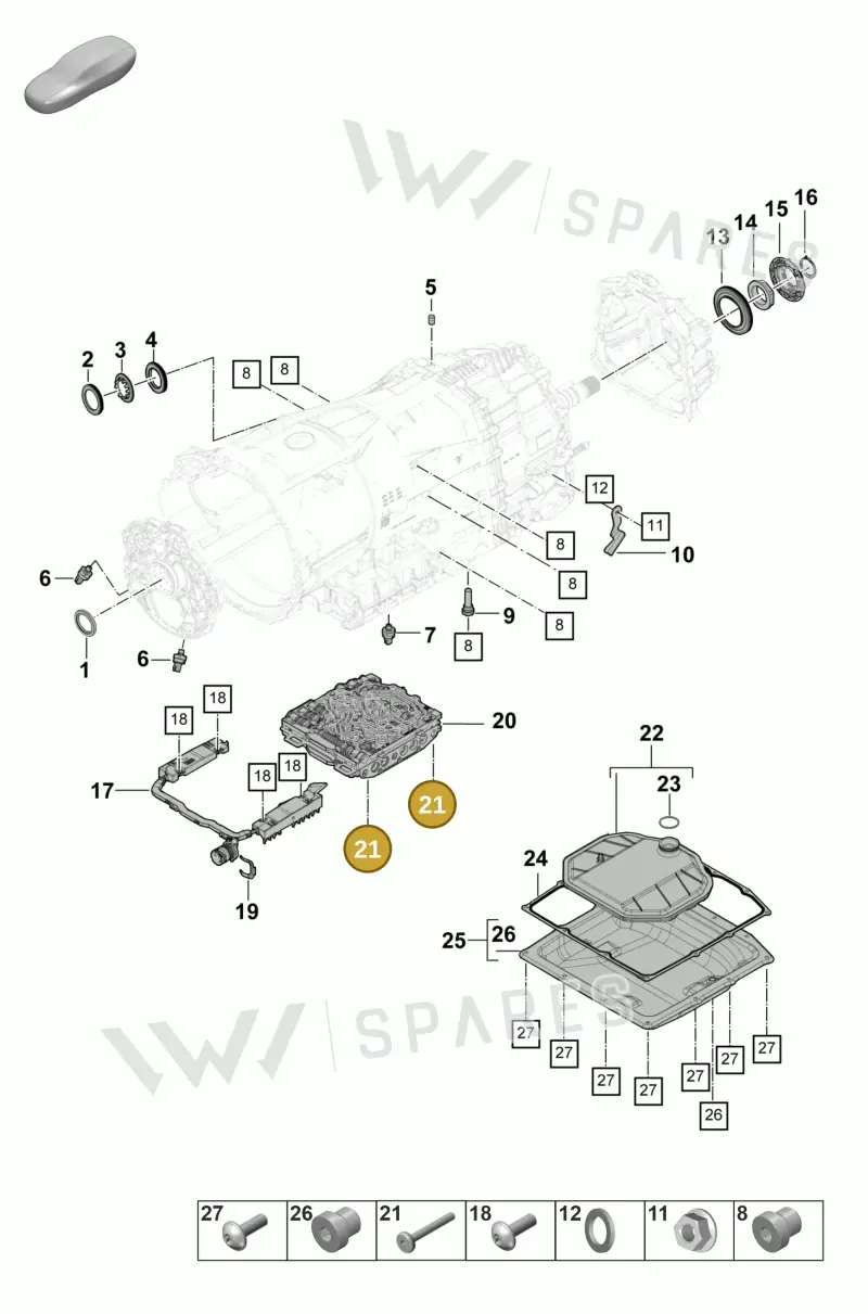 9A700852100 — Porsche Panamera (2023-2025) diagram p58320100, position 21