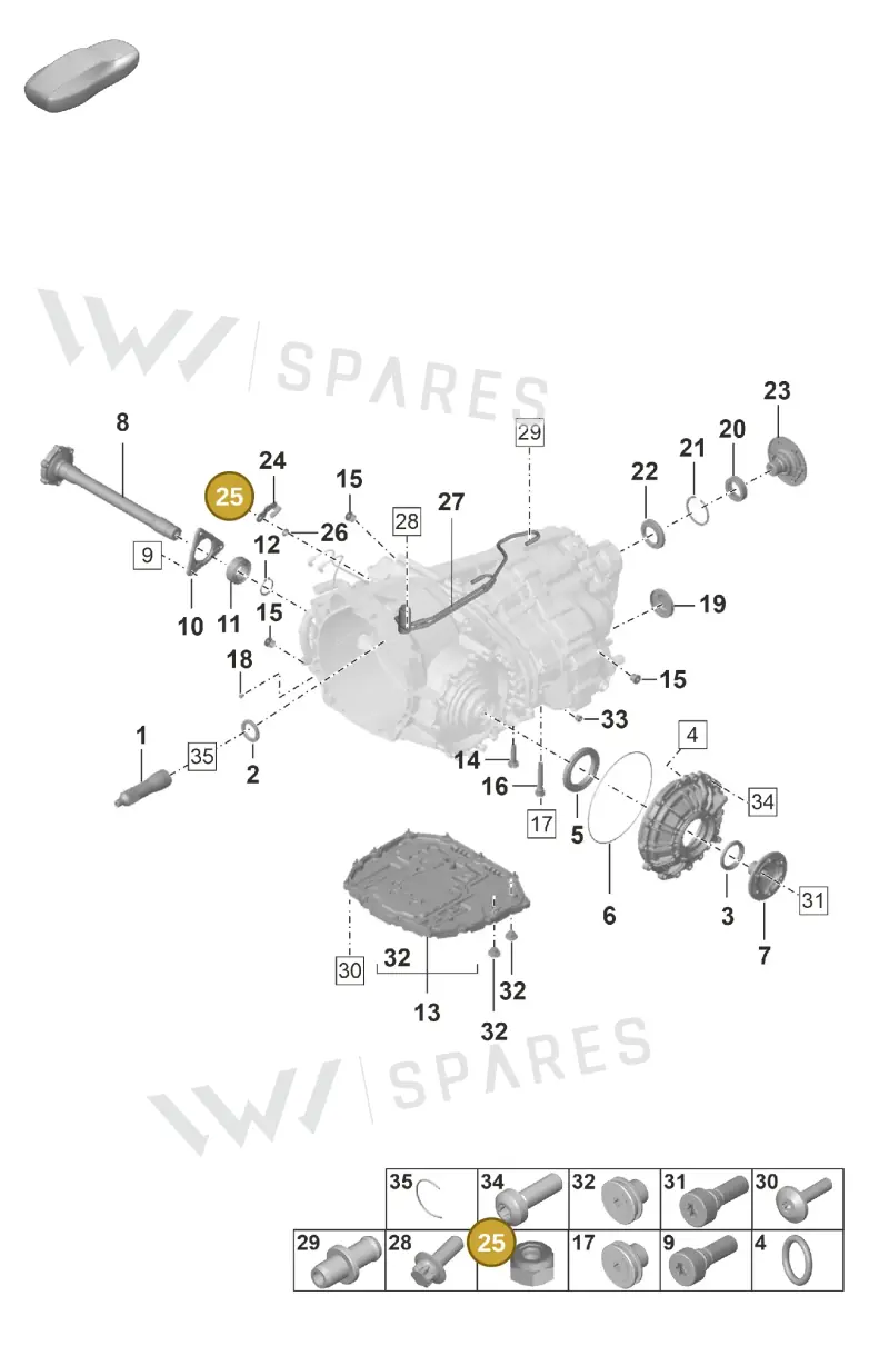 9A700853000 — Porsche 911 (2024-2025) diagram p53302100, position 25
