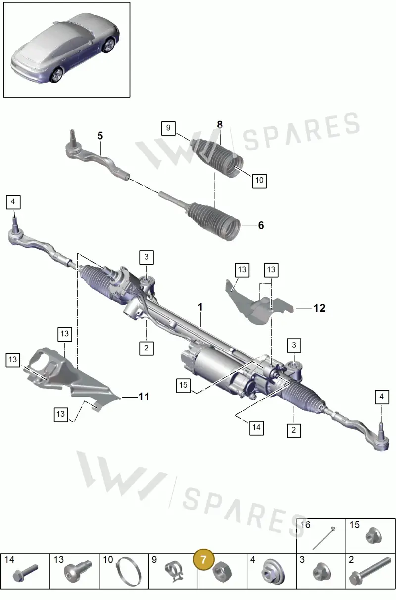 9A700857100 — Porsche Panamera (2016-2020) diagram p49403000, position 7
