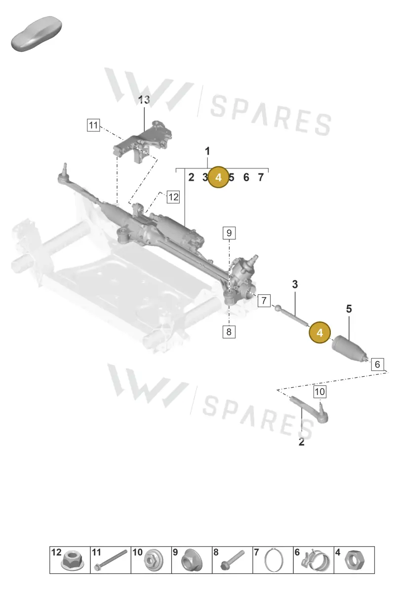 9A700857100 — Porsche Taycan Sport Turismo (2023-2025) diagram p56403000, position 4