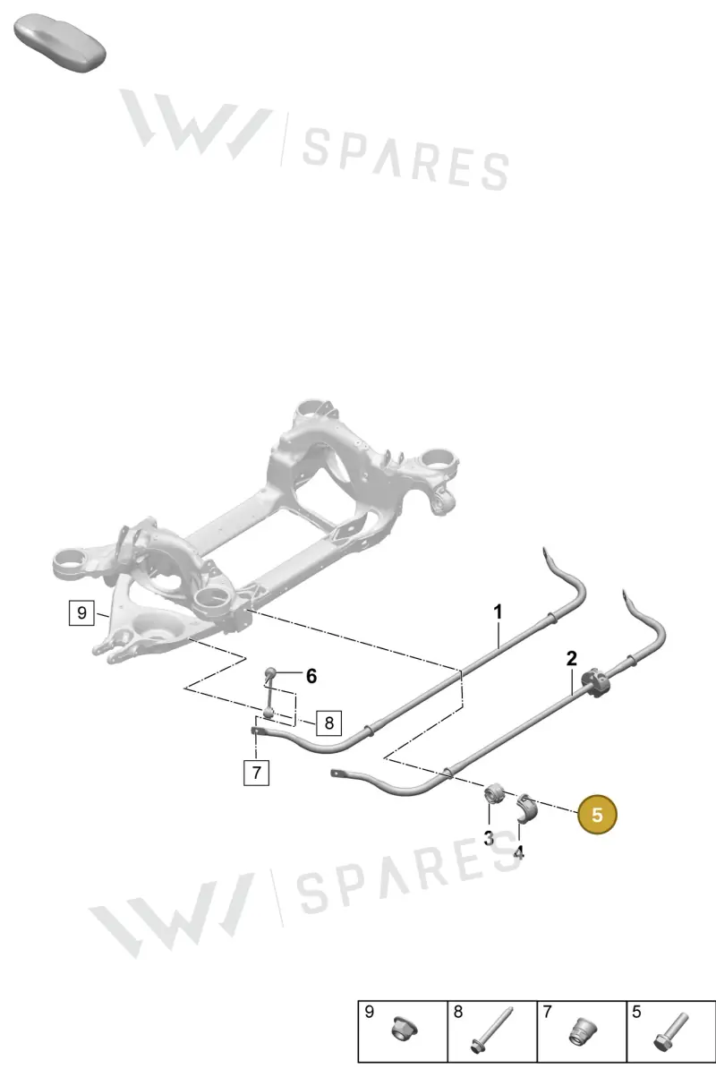 9A700861500 — Porsche Taycan Sport Turismo (2023-2025) diagram p64502100, position 5