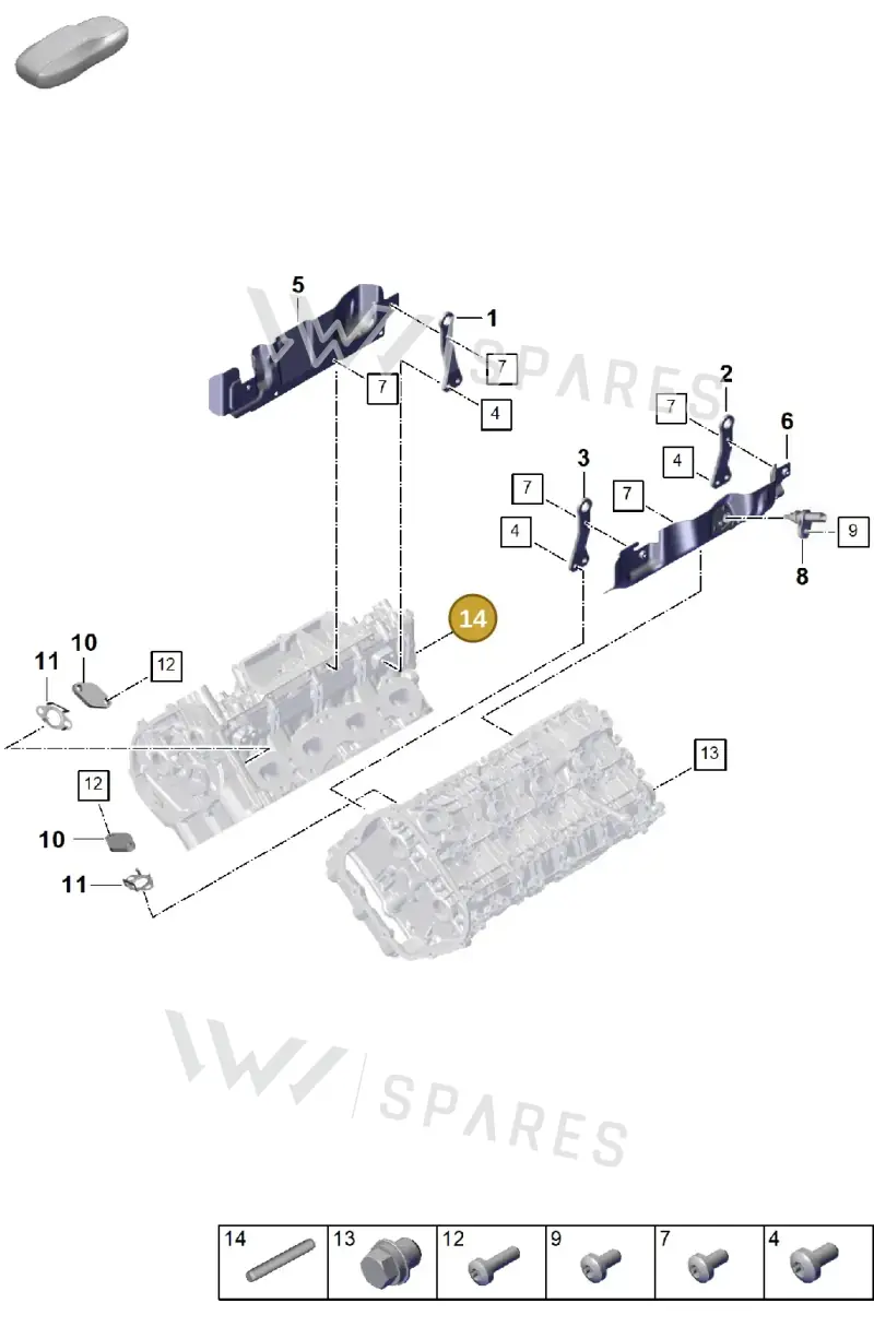 9A700895000 — Porsche Cayenne Coupe (2023-2023) diagram p60103035, position 14