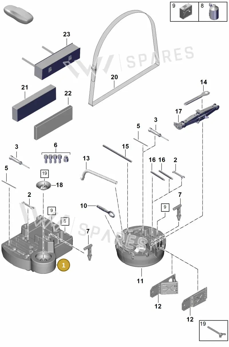 9A7012115 — Porsche Cayenne Coupe (2023-2023) diagram p60001000, position 1