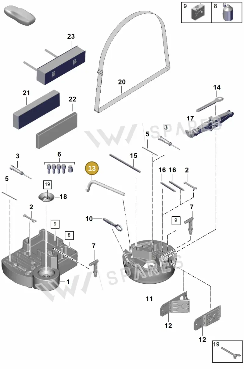 9A701221900 — Porsche Cayenne Coupe (2023-2023) diagram p60001000, position 13