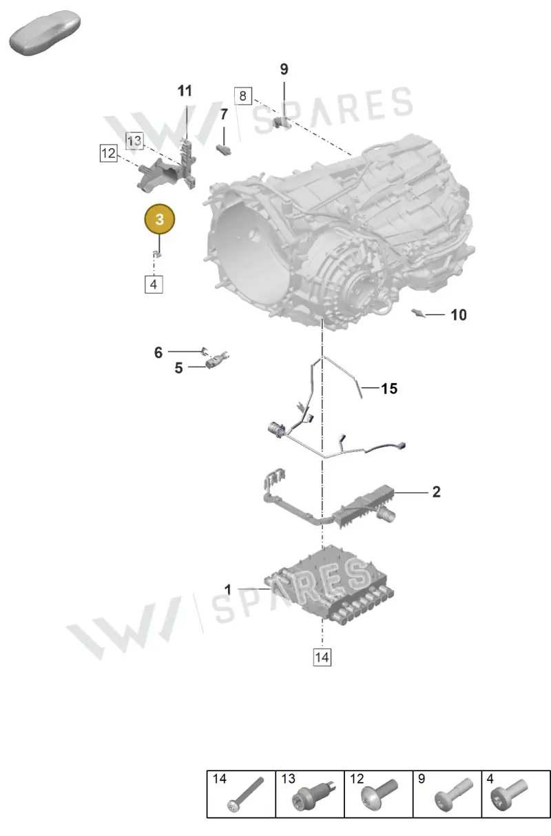 9A703532100 — Porsche 911 (2024-2025) diagram p53302120, position 3