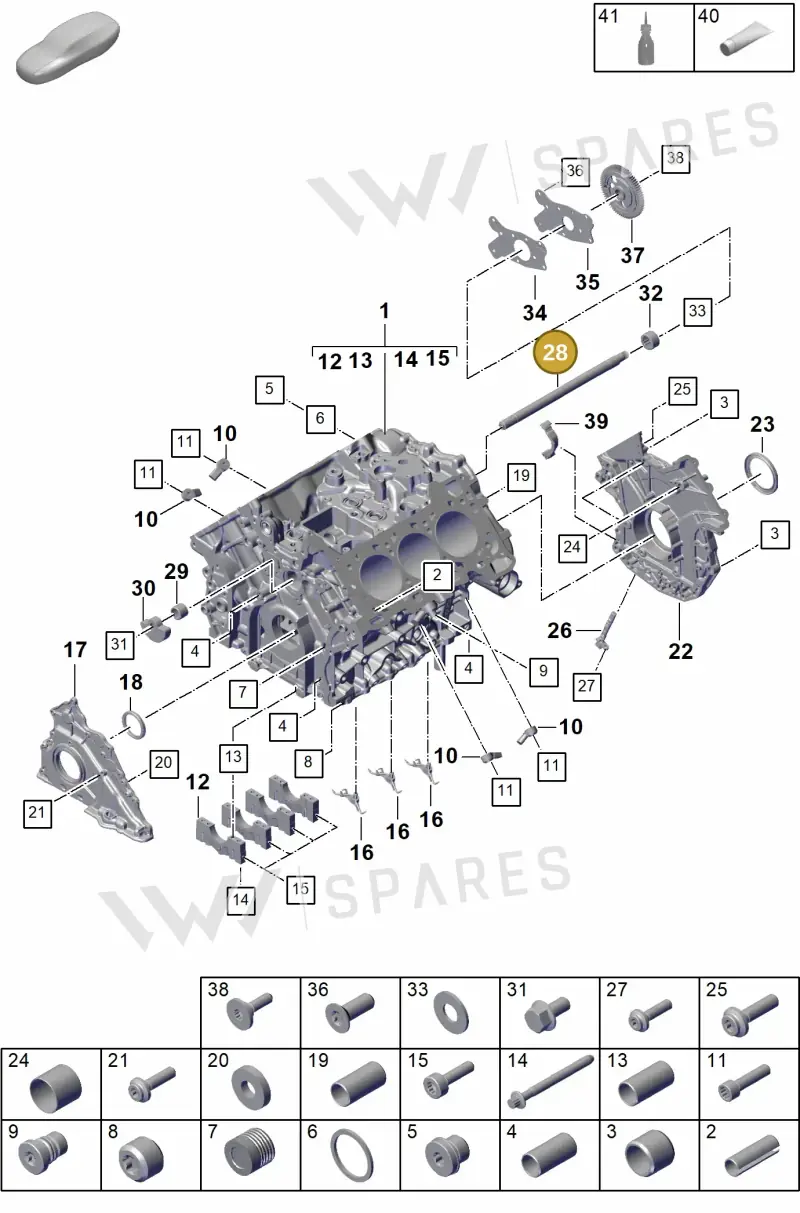 9A710330301 — Porsche Cayenne Coupe (2023-2023) diagram p60101110, position 28