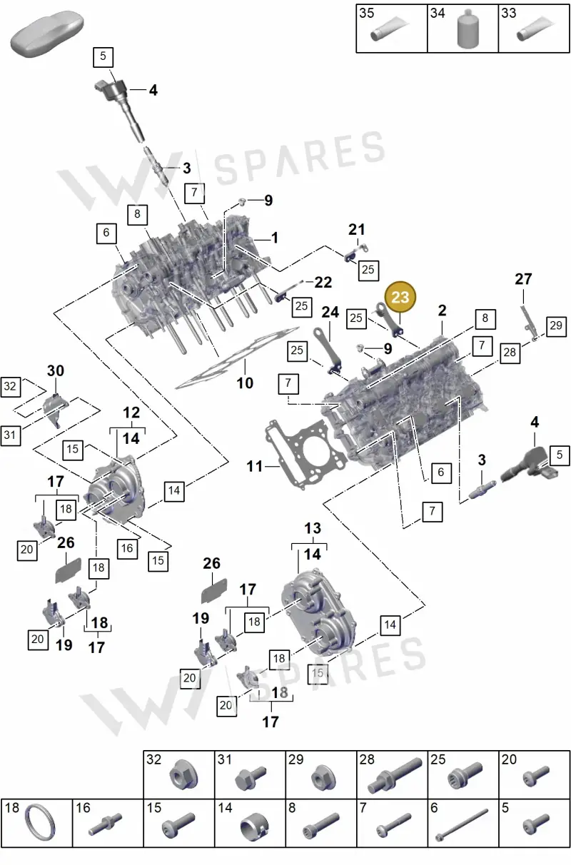 9A710339203 — Porsche Cayenne Coupe (2023-2023) diagram p60103010, position 23