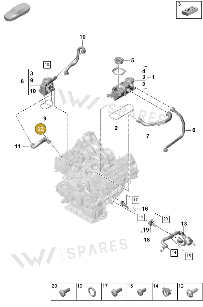 9A710344800 — Porsche Panamera (2020-2023) diagram p58106100, position 12