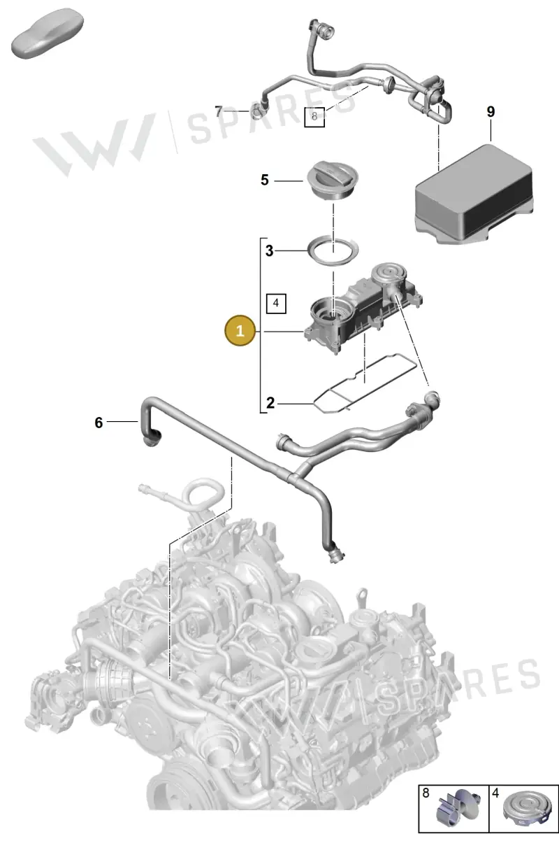 9A710349511 — Porsche Panamera 4 Hybrid (2020-2023) diagram p58106110, position 1