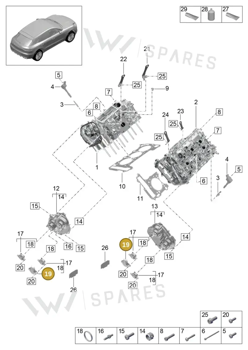 9A710355503 — Porsche Macan (2018-2022) diagram p52000006, position 19