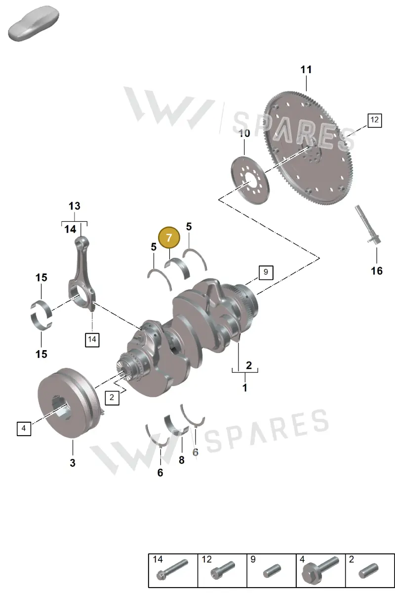 9A710556104 — Porsche Cayenne Coupe (2023-2023) diagram p60102010, position 7