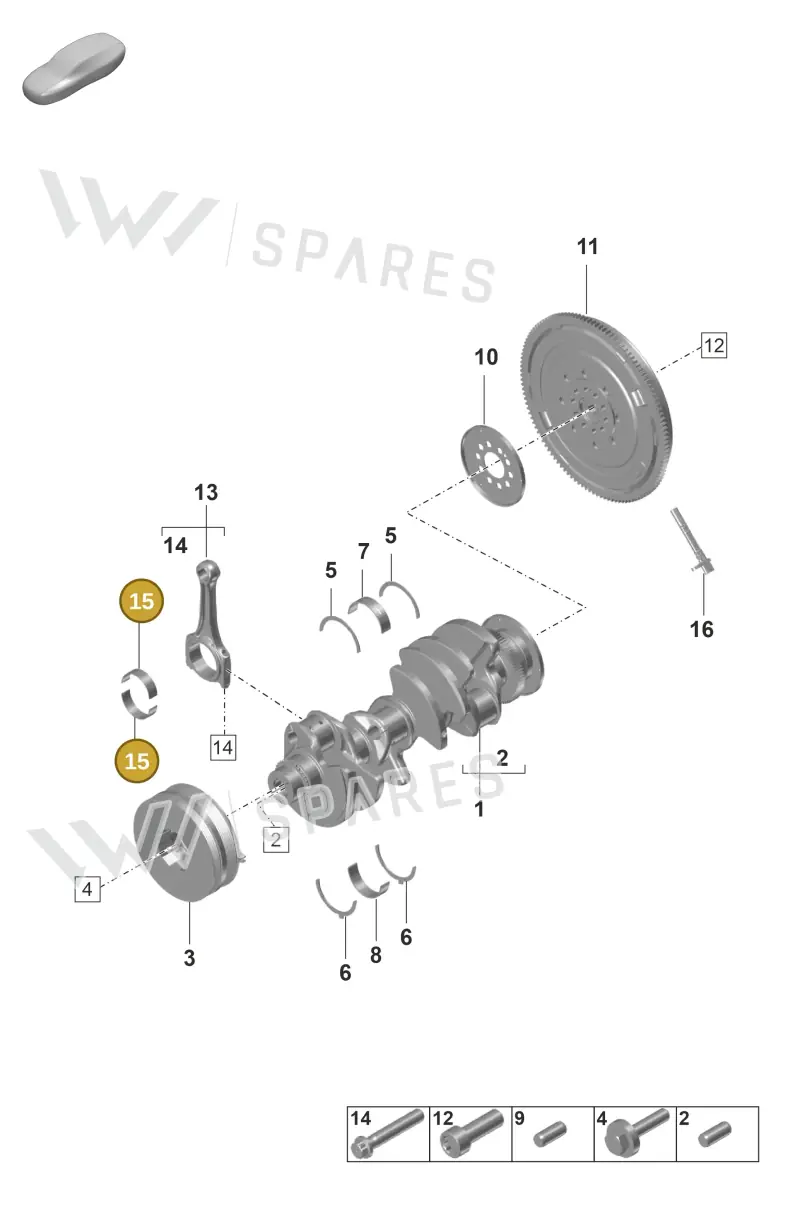 9A710570210 — Porsche Panamera (2023-2025) diagram p58102000, position 15