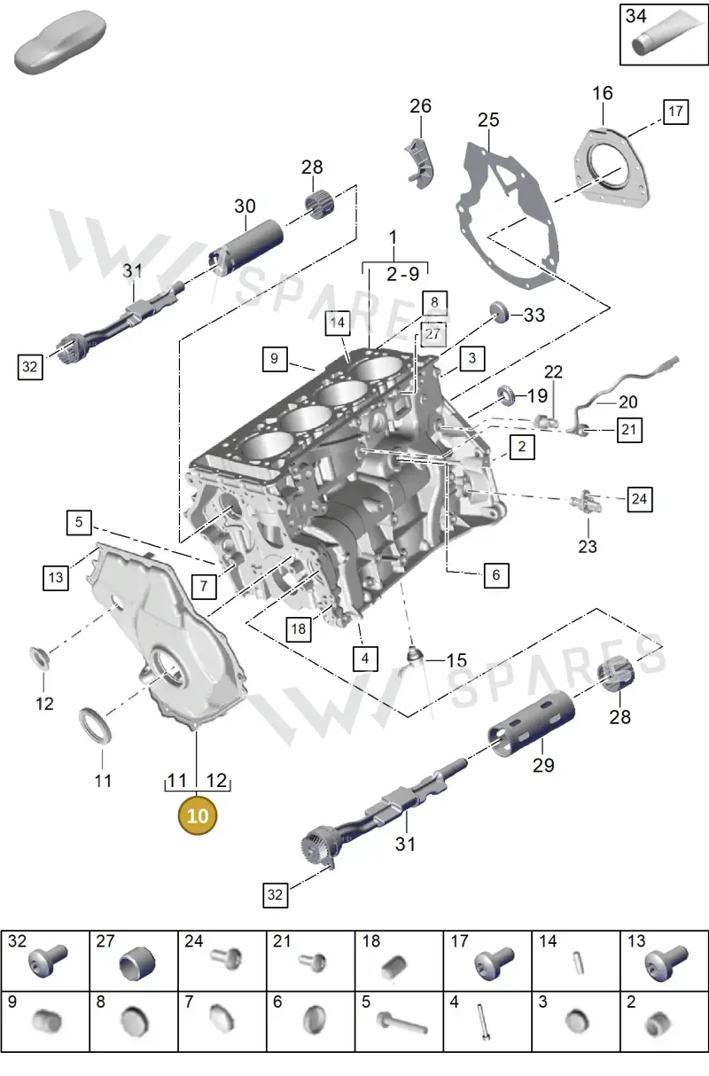 9A7109210 — Porsche Cayenne Coupe (2023-2023) diagram p60101100, position 10
