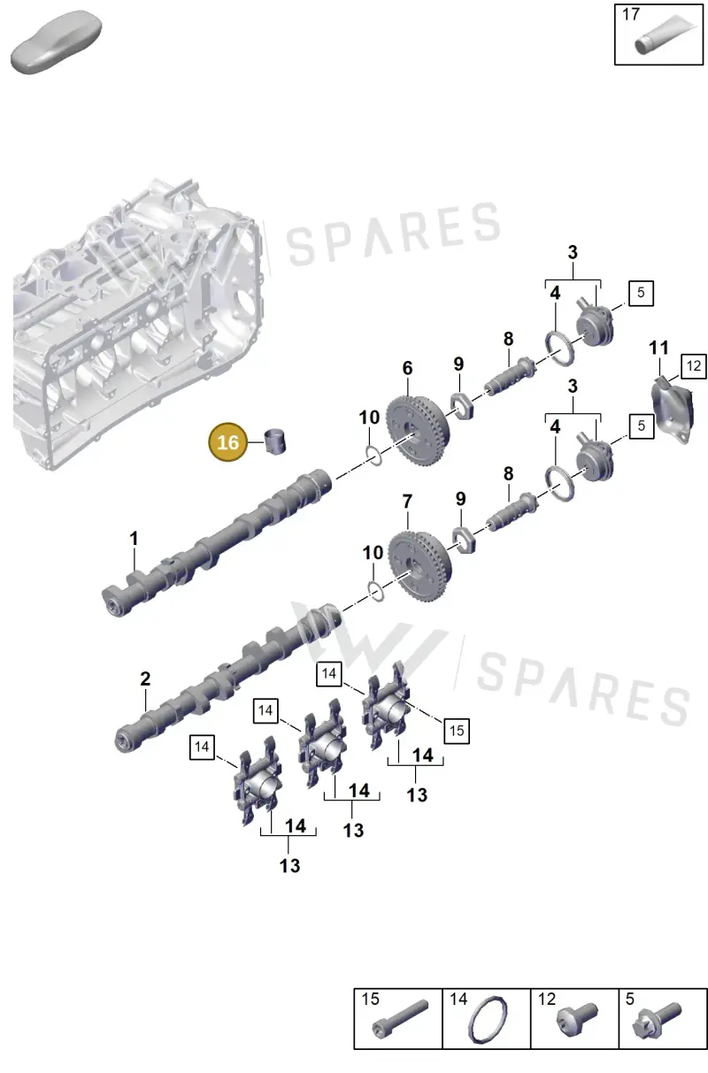 9A710931100 — Porsche GT3 RS (2021-) diagram p59103100, position 16