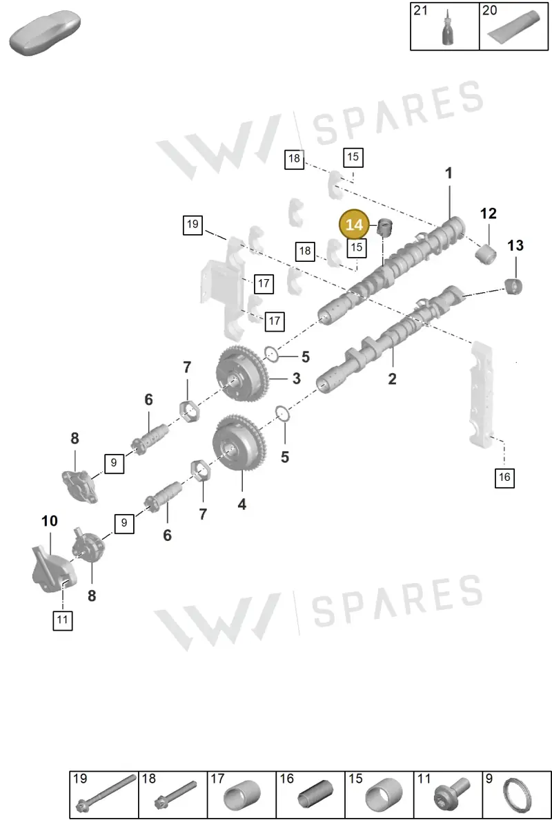 9A710931100 — Porsche 992 Carrera Coupe (2024-) diagram p63103100, position 14