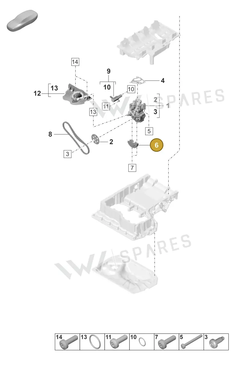 9A711513200 — Porsche Panamera (2020-2023) diagram p58104000, position 6