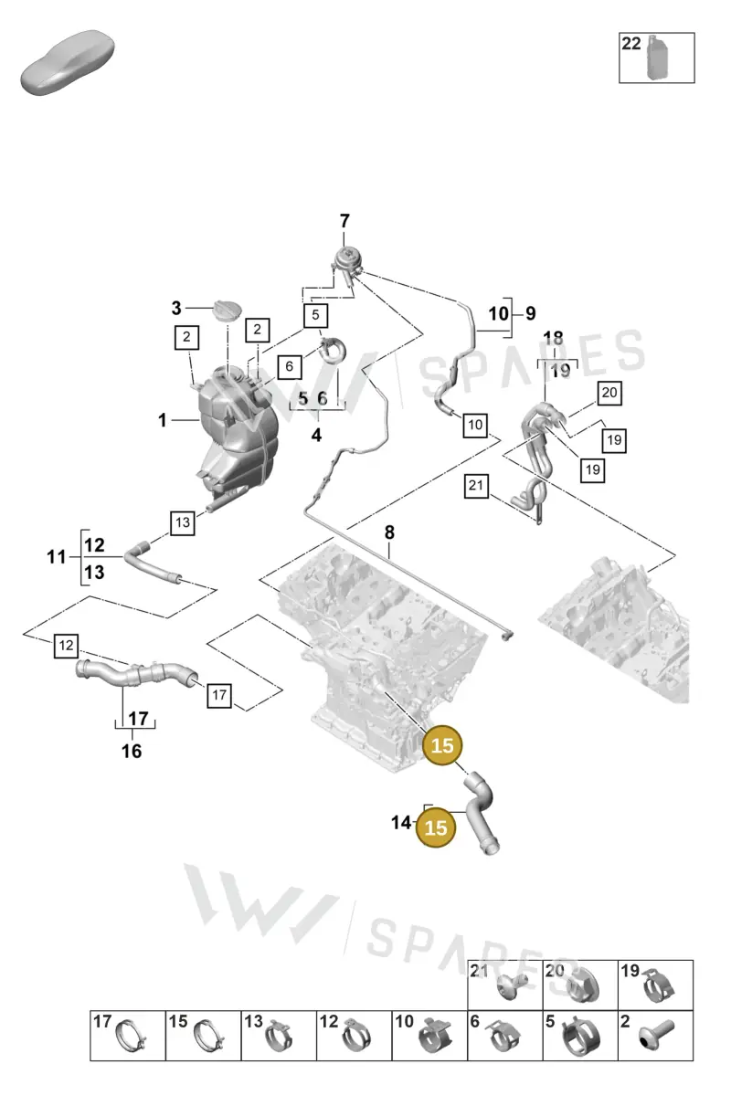 9A712153000 — Porsche Panamera (2020-2023) diagram p58105300, position 15