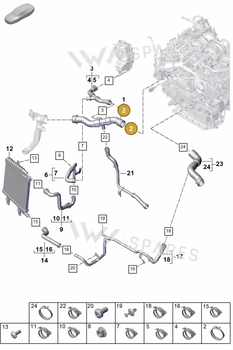 9A712153000 — Porsche Panamera (2023-2025) diagram p62105300, position 2