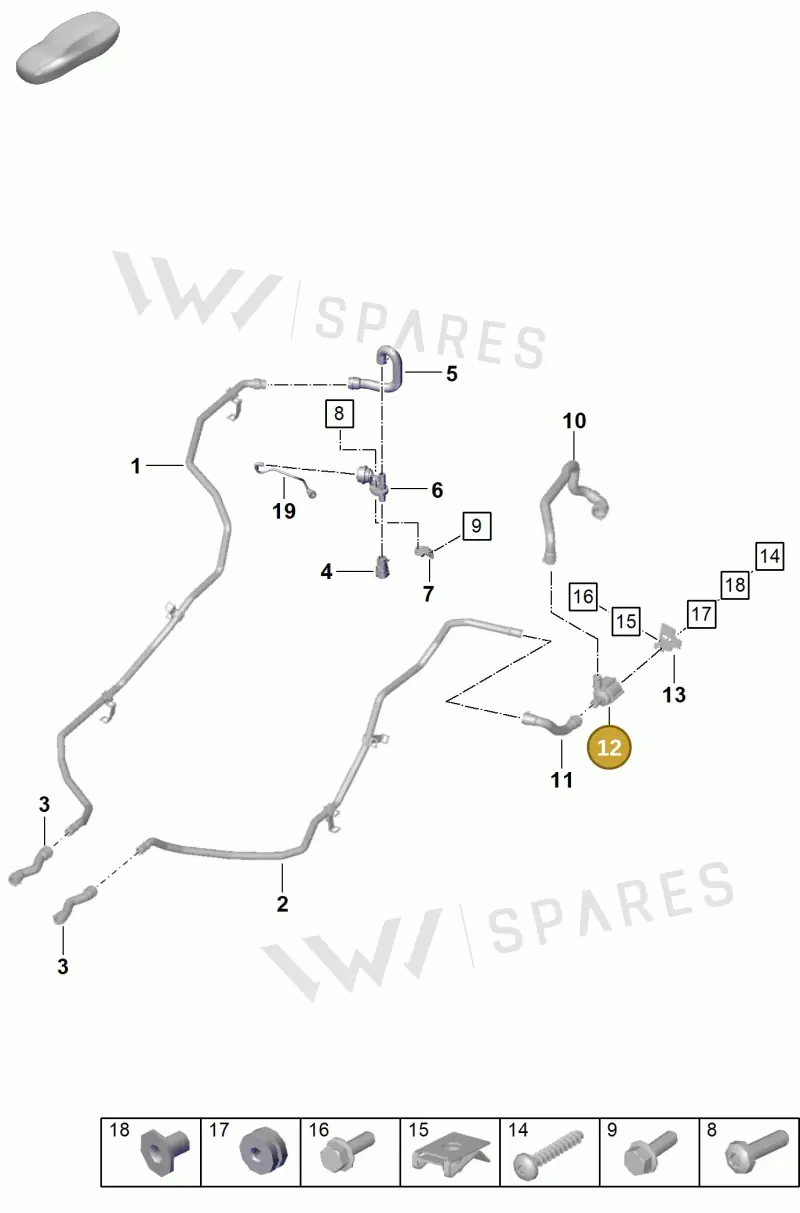 9A712160110 — Porsche 992 Sport Classic (2020-) diagram p57105500, position 12