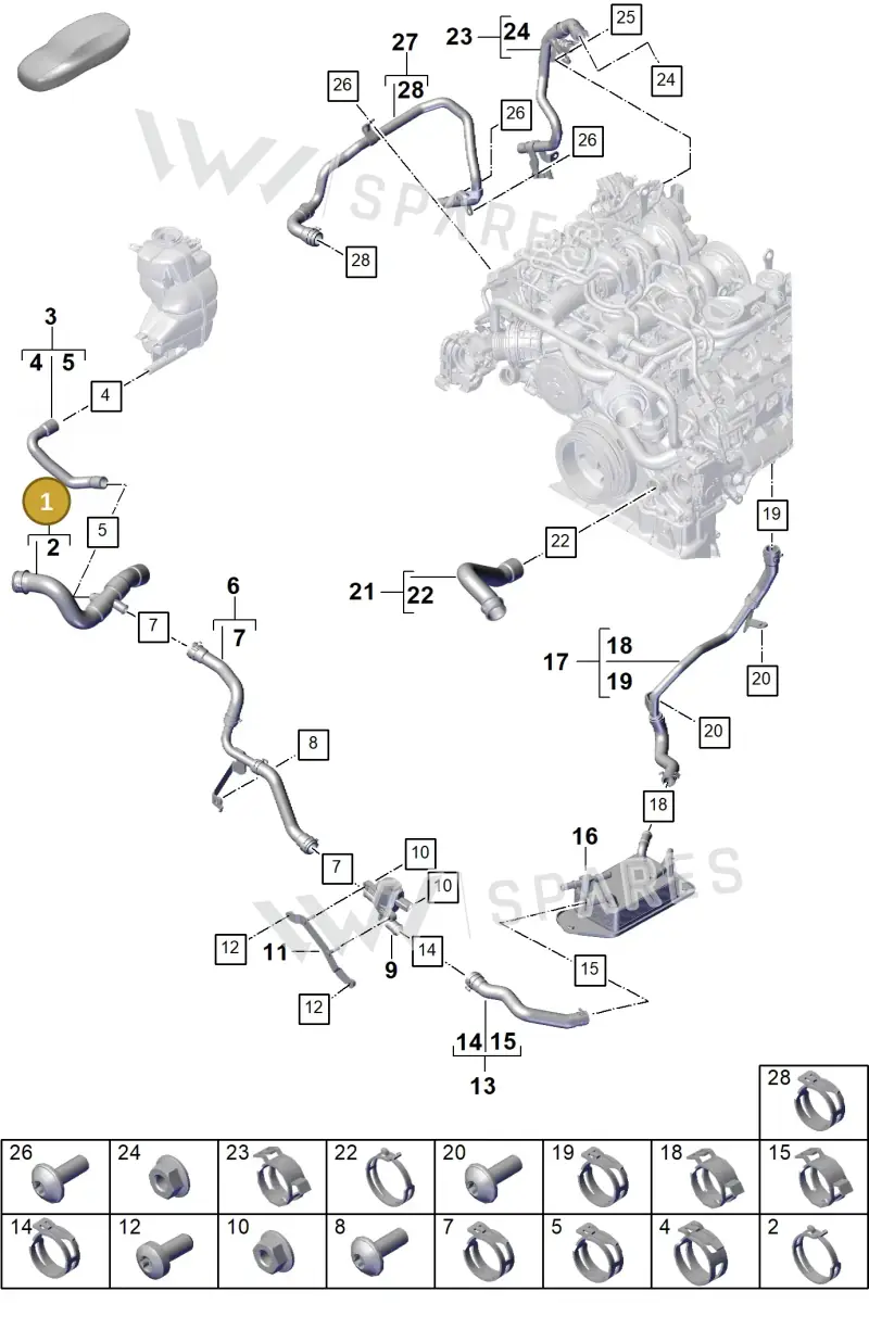 9A712205130 — Porsche Panamera (2023-2025) diagram p62105330, position 1