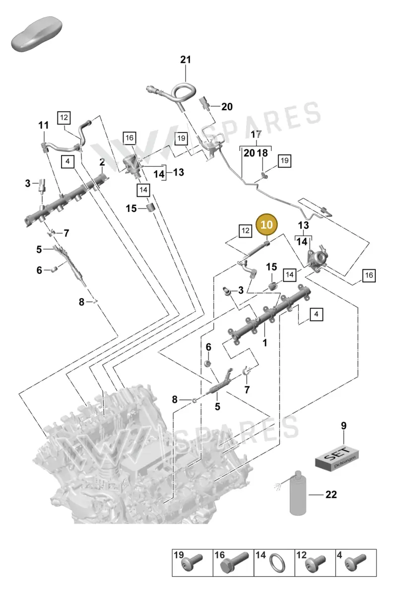 9A712750700 — Porsche Panamera (2020-2023) diagram p58107000, position 10