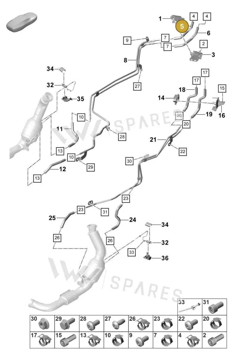 9A7131191 — Porsche Panamera (2020-2023) diagram p58202310, position 5