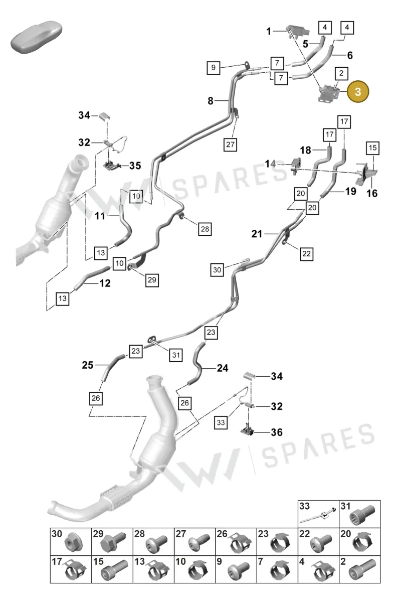 9A7131685 — Porsche Panamera (2023-2025) diagram p58202310, position 3