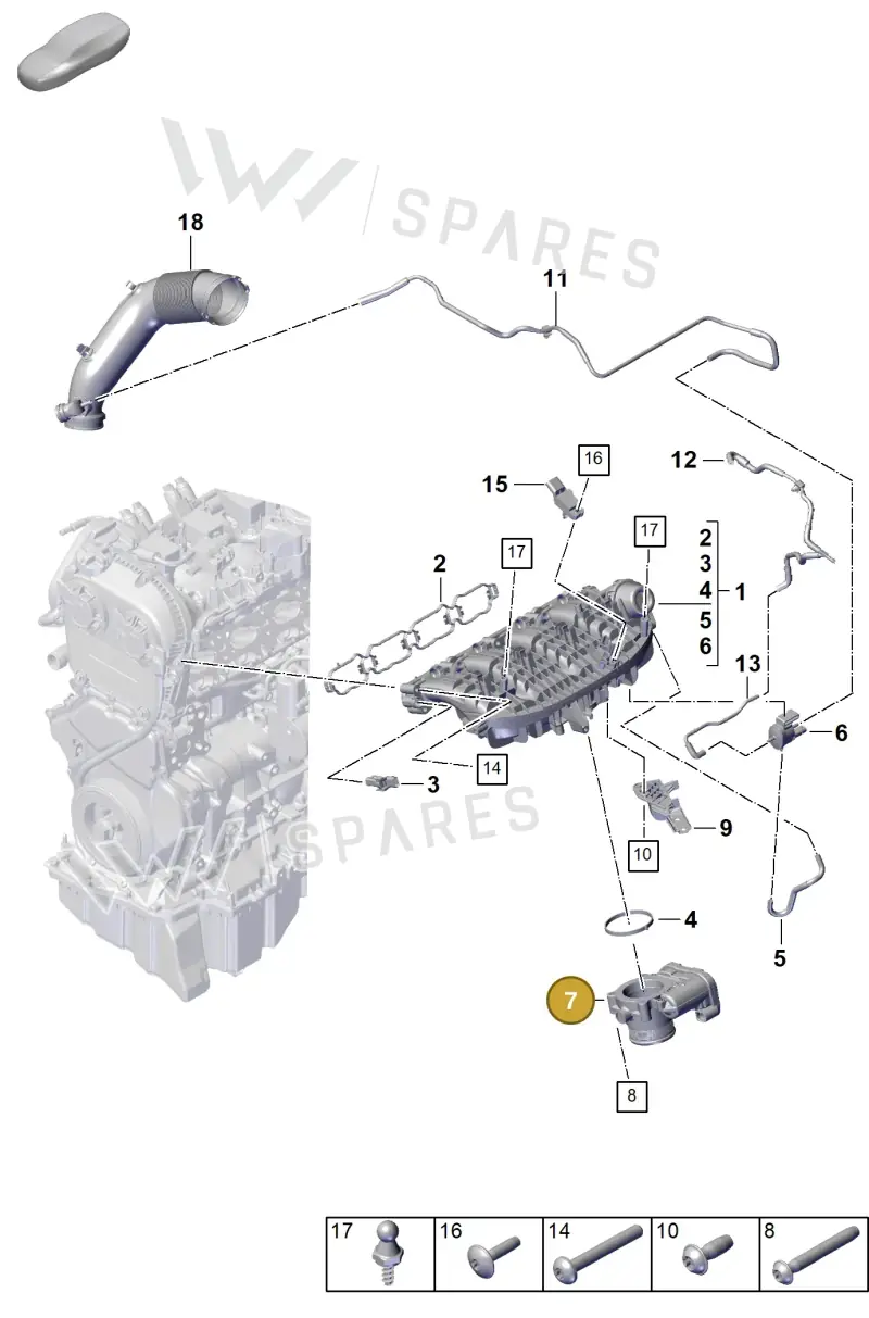 9A7133062A — Porsche Cayenne Coupe (2023-2023) diagram p60107100, position 7