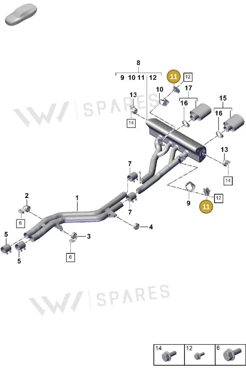 9A7133246A — Porsche Cayenne Coupe (2023-2023) diagram p60203030, position 11