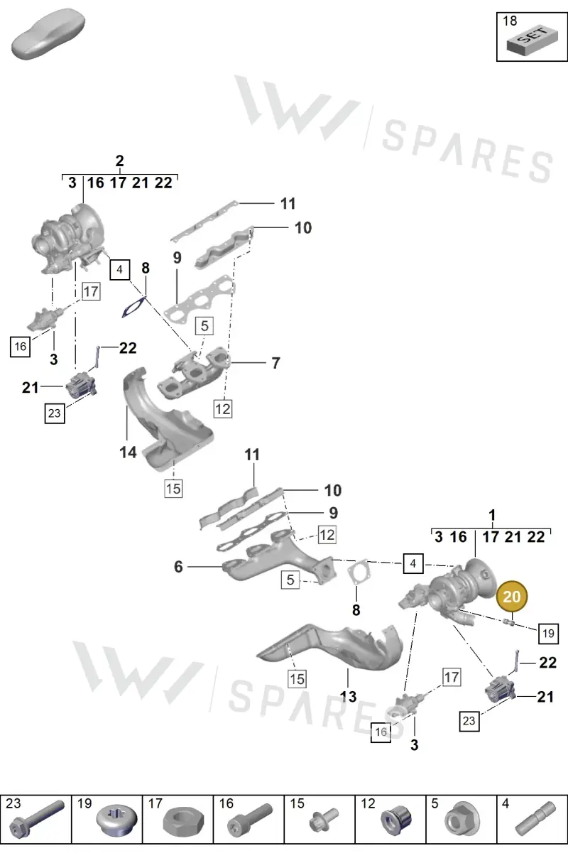 9A713355400 — Porsche 992 Sport Classic (2020-) diagram p57202000, position 20