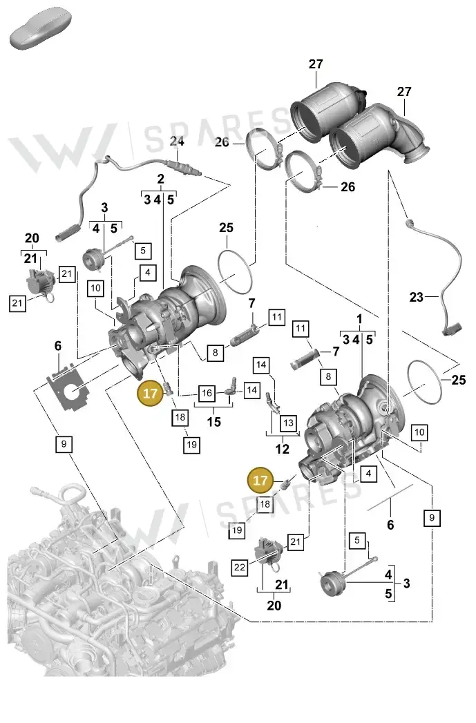9A713355400 — Porsche Panamera (2023-) diagram p58202010, position 17