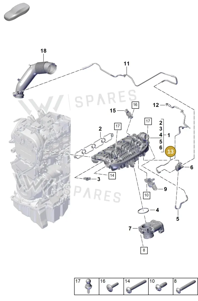 9A7133773 — Porsche Cayenne Coupe (2023-2023) diagram p60107100, position 13