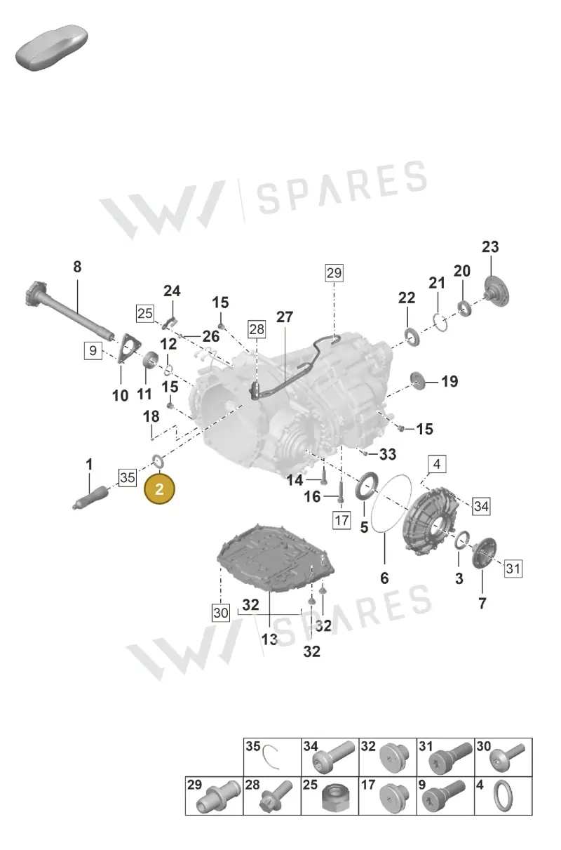 9A714242600 — Porsche 911 (2024-2025) diagram p53302100, position 2