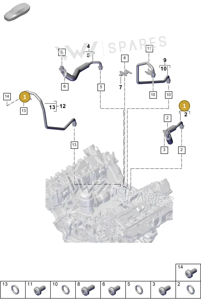 9A714590900 — Porsche Cayenne Coupe (2023-2023) diagram p60202120, position 1