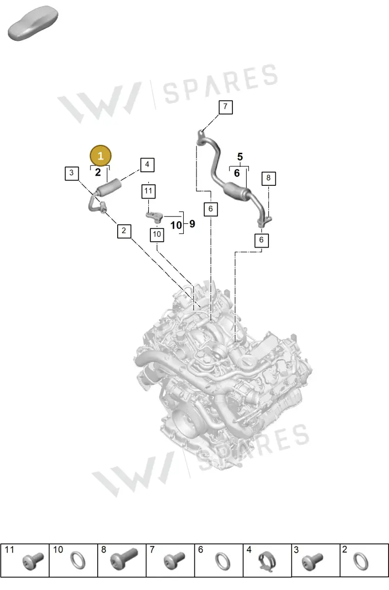 9A714592001 — Porsche Cayenne Hybrid Coupe (2023-) diagram p60202110, position 1