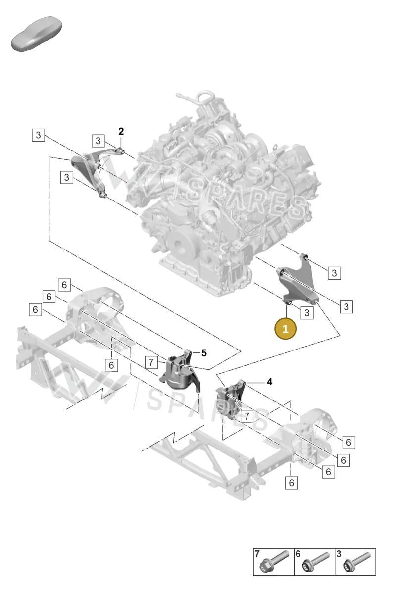 9A719930701 — Porsche Panamera (2020-2023) diagram p58109015, position 1