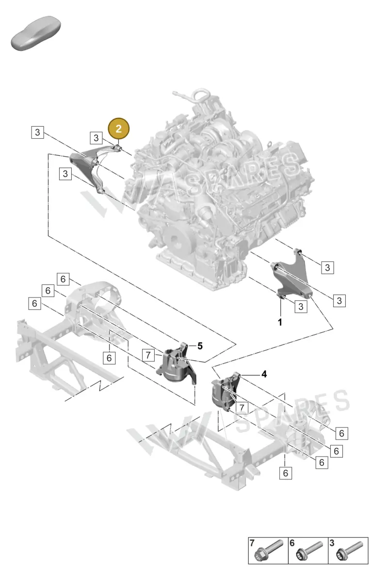 9A719930801 — Porsche Panamera (2020-2023) diagram p58109015, position 2
