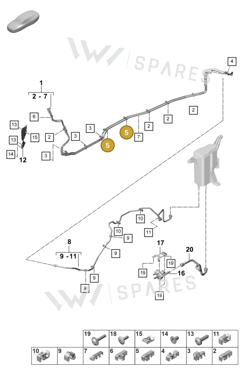 9A720117115 — Porsche Panamera (2023-2025) diagram p58201100, position 5