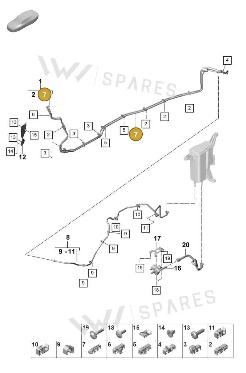 9A720117125 — Porsche Panamera (2023-2025) diagram p58201100, position 7