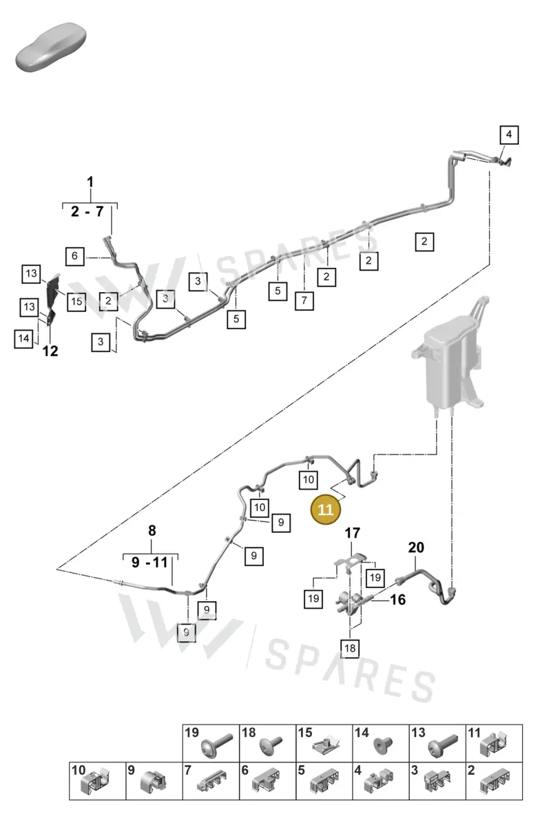 9A720117150 — Porsche Panamera (2023-2025) diagram p58201100, position 11