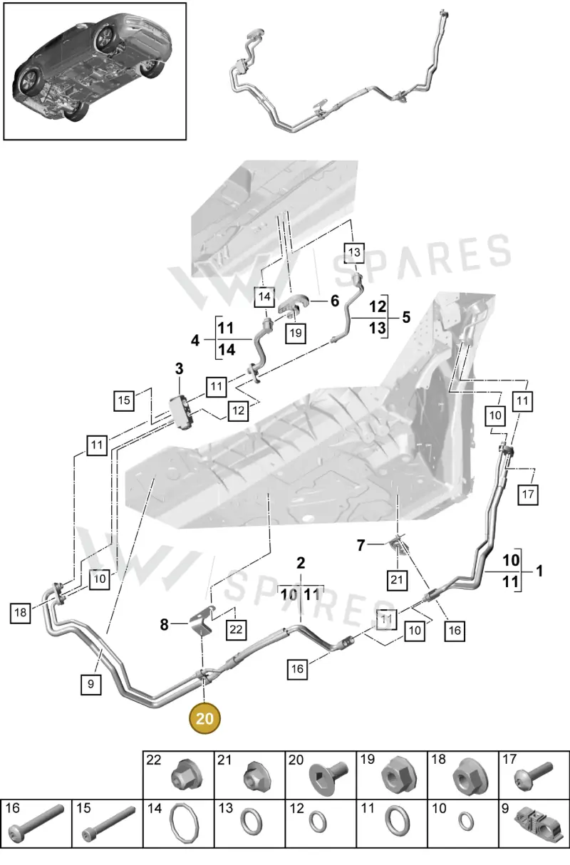 9A720144110 — Porsche Cayenne (2017-2023) diagram p51814090, position 20
