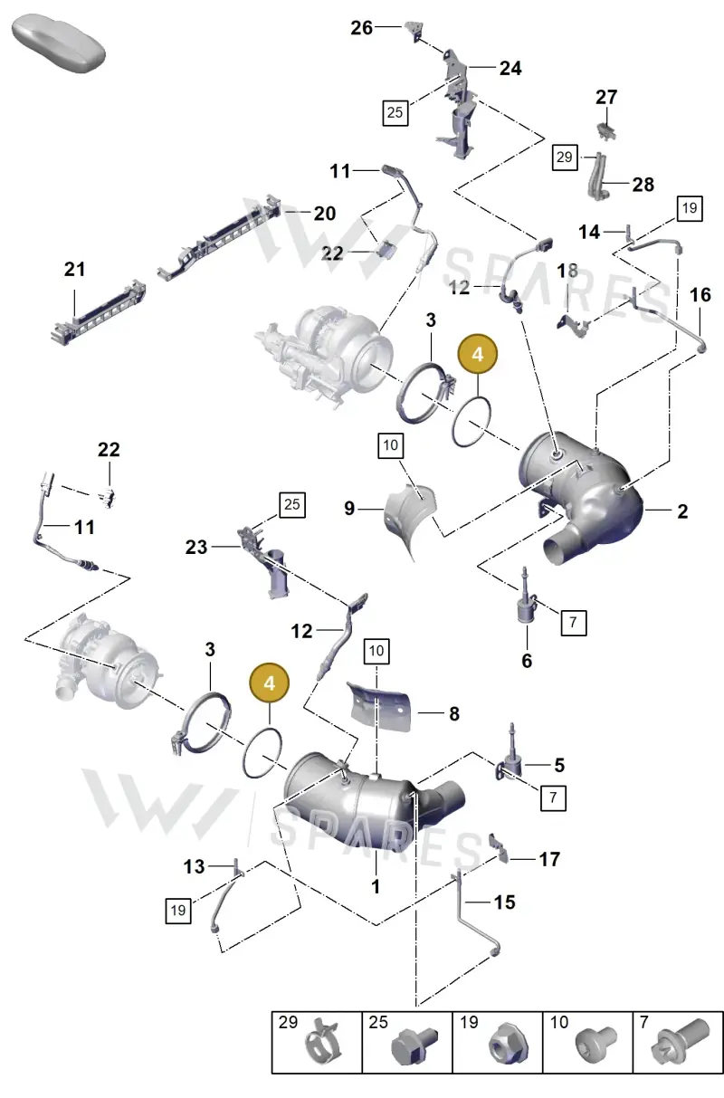 9A725311500 — Porsche 992 Sport Classic (2020-) diagram p57202200, position 4